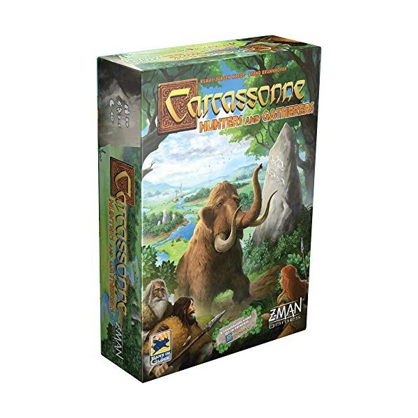Z-Man Games, Carcassonne Hunters & Gatherers, Board Game, Ages 8 and up, 2-5 Players, 45 Minutes Playing Time