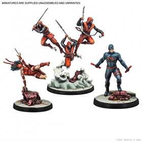 Marvel Crisis Protocol Shadowland Daredevil & Elektra Miniatures Game