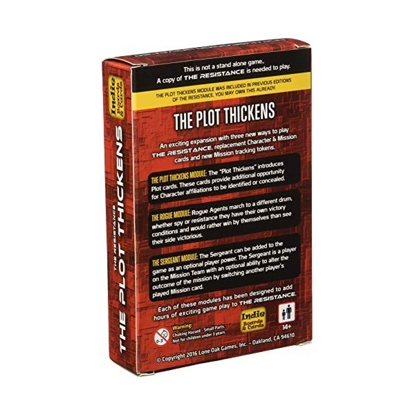 Indie Board & Card IBG0RE05 The Resistance The Plot Thickens Expansion Game, Multicoloured