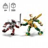 LEGO Ninjago 71781 Le Combat des Robots de Lloyd – Évolution, Jouet pour Enfants de 6 Ans, avec Minifigurines Évolutives Guer