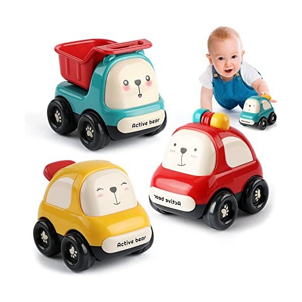 Lot de 36 jouets de voiture pour enfants - Boîte à remontage - Mini