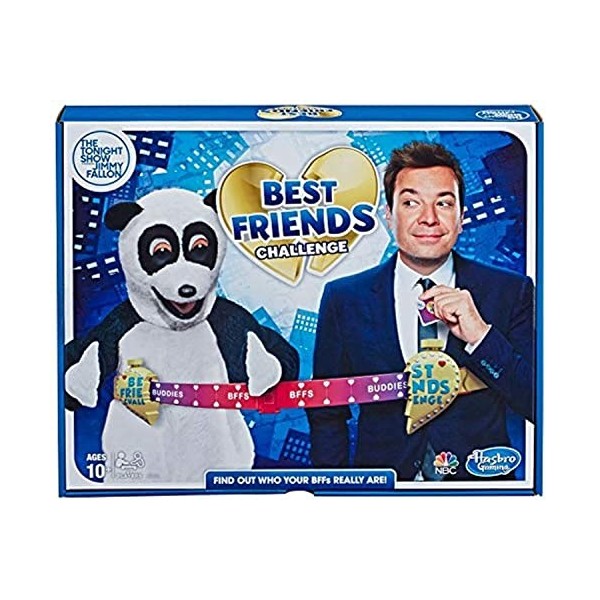 Hasbro Gaming The Tonight Show Starring Jimmy Fallon Best Friends Challenge Party Game for Teens & Adults