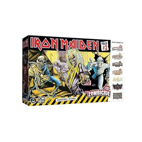 Zombicide Iron Maiden Character Pack 2 – Lot de figurines Iron Maiden compatibles avec Zombicide 2ème édition, à partir de 1