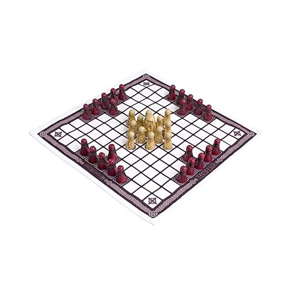 Hnefatafl - Jeu Viking - Édition Cardinal Morceaux Rouges 