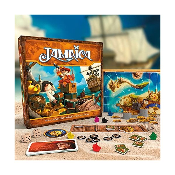 Asmodee Editions, Jamaica 2nd Edition, Board Game, Ages 8+, 2-6 Players, 30-60 Minutes Playing Time Various, ASMSCJCA03EN