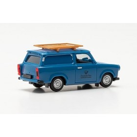 Herpa Maquette Voiture Trabant 601 Universal Deutsche Post Studiotechnik Fernsehen, echelle 1/87, Model Allemand, pièce de Co