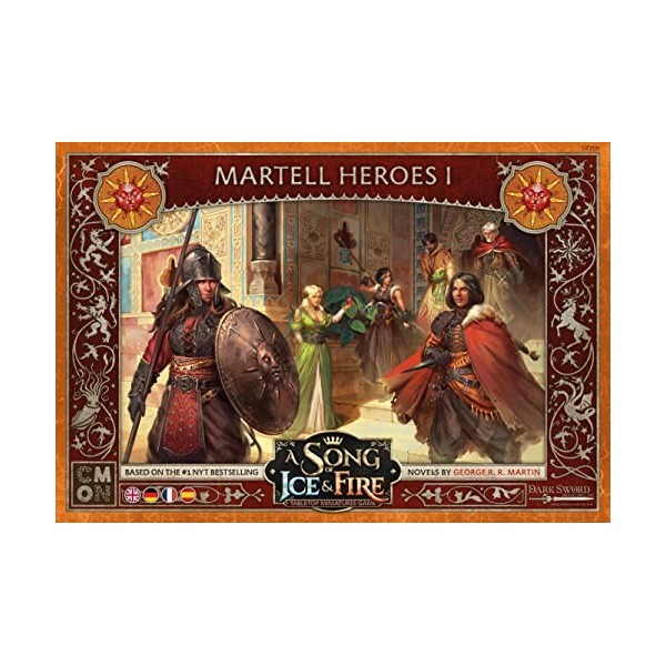 CMON- A Song of Ice & Fire – Héros de Maison I Jeu, CMND0247, Multicolore, coloré, 9. Martell Erweiterung