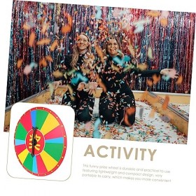 ibasenice 3 Pièces De Loterie Petit Plateau Tournant Roue De Prix Petite Plaque Tournante Roue De Prix De Couleur Roue De Tom