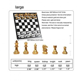 QIAOLI Échecs Échecs magnétiques Ensemble de Planche Pliante Amusante Jeu Jeu débutant Jeu déchecs internationaux pour lapp