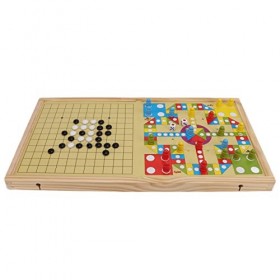 Nimomo Flying Chess Durable Gobang Famille Jeux de société Multi-Fonction Interaction Recto-Verso Éducatif Économiser de les