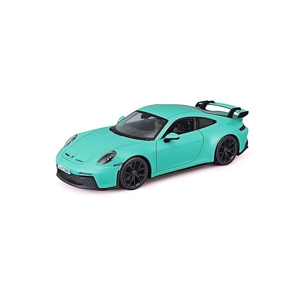 Bburago | 1/24 Porsche 911 GT3 2021 - Vert Menthe | Voiture Reproduction Miniature à échelle pour Enfant | À Partir de 3 Ans 