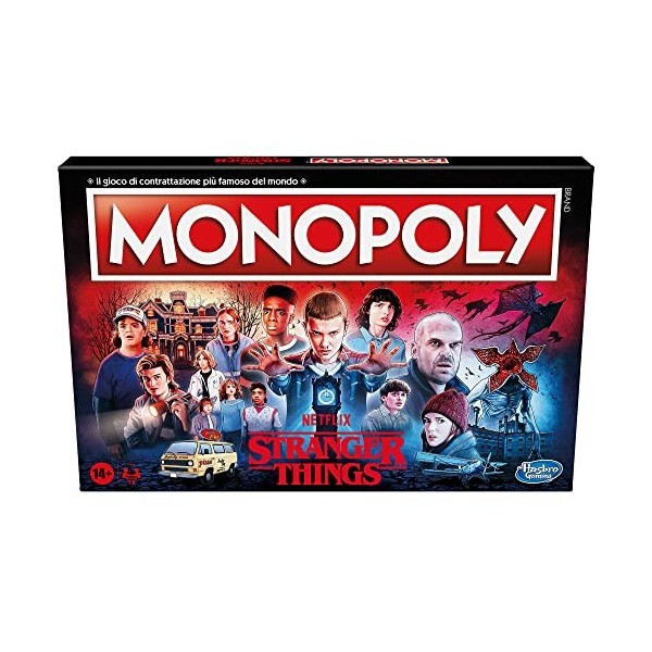 Hasbro Gaming Monopoly Stranger Things Jeu de société pour adultes et adolescents de 14 ans et plus, multicolore, 41 x 400 x 