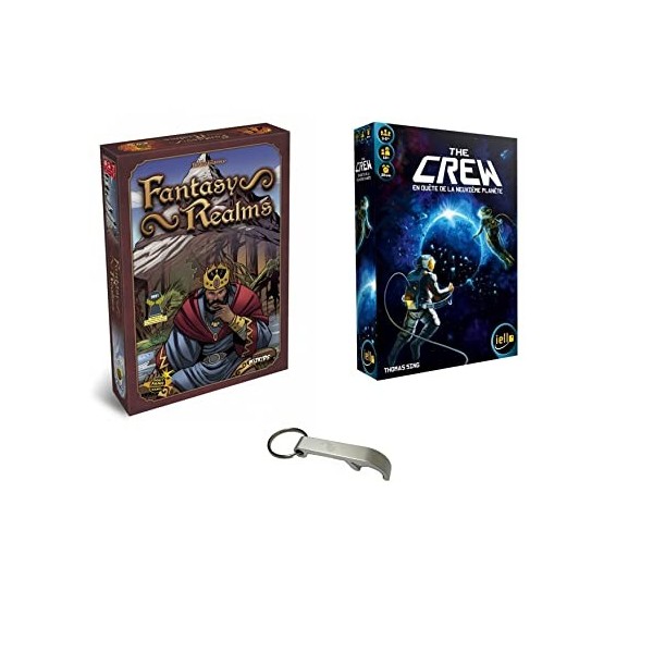 Blumie Shop Lot 2 Jeux Français Fantasy Realms+ The Crew + 1 Décapsuleur Blumie