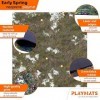 PLAYMATS- Tanks Battlemat, Jeu, Tapis en Caoutchouc, A007-R-tanks, Early Spring, 36" x 36" / 91,5 cm x 91,5 cm