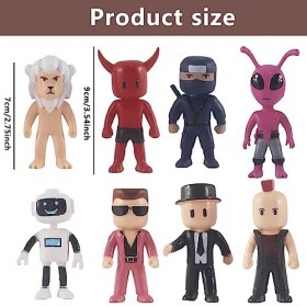 Stumble Figurines,8PCS Stumble Mini Figurines Kit,Kawaii Anime Figures,Décorations de Gâteaux,Décorations de Voitures,Jouets 