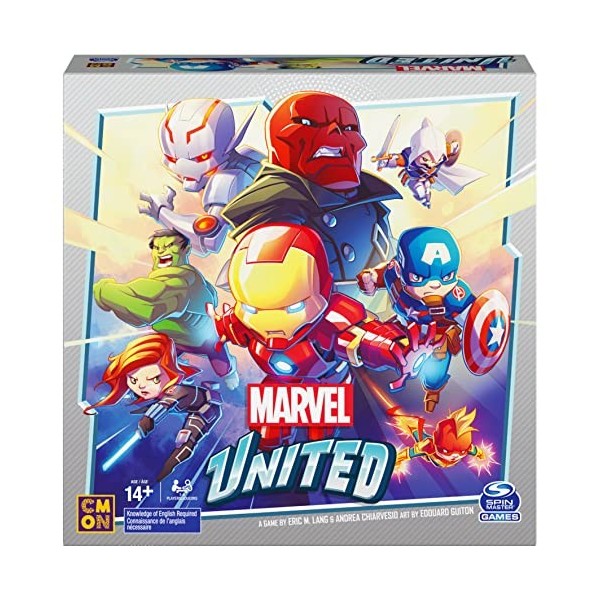 Spin Master Games Marvel United Jeu de Cartes de stratégie coopérative pour Adultes et Enfants à partir de 8 Ans