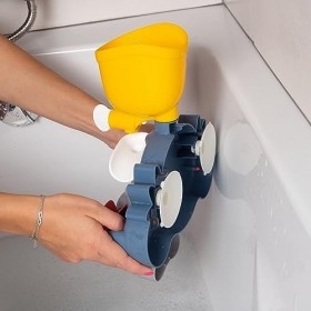 Smoby - Little Smoby - Hippo - Jouet de Bain - Fixation Ventouses - Gobelets Inclus - Dès 12 Mois - Fabriqué en France - 1404