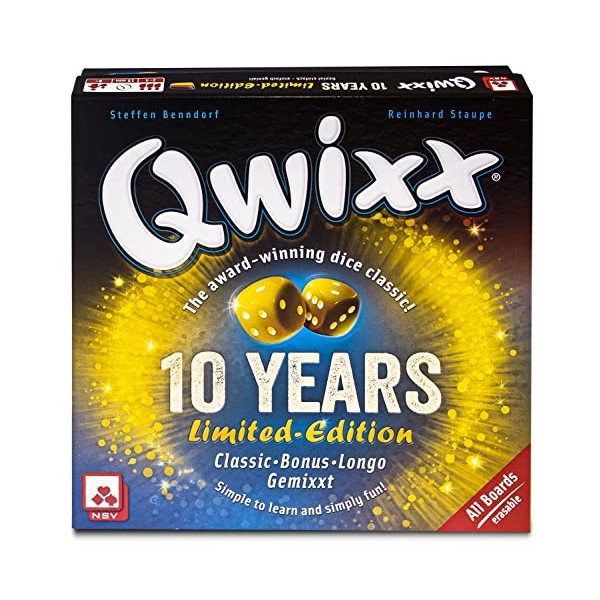 NSV - 4133 - QWIXX Édition Qwixx 10 Years - Édition Anniversaire limitée - International