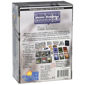 Rio Grande Games RGG511 RIO511 Xeno Invasion Race for The Galaxy Jeu de Cartes dextension Multicolore