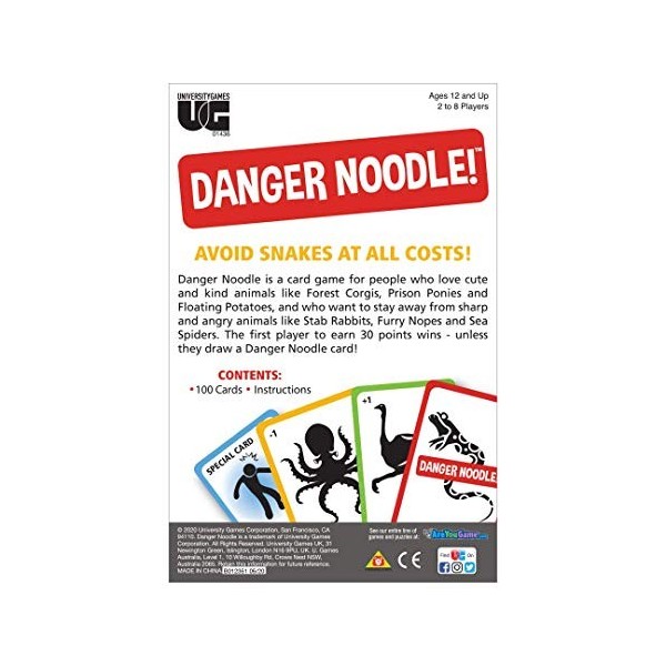 University Games Danger Noodle Card Game 01436
