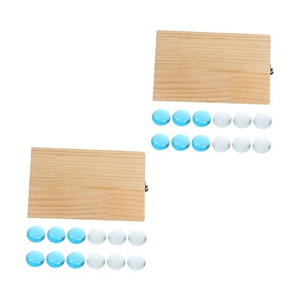 SAFIGLE 3 Ensembles Mancala Échiquier Portable Échiquier pour Puzzle Jouets Réflexion Jeu De Puzzle Mancala Perles Mancala Pl