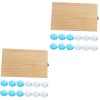 SAFIGLE 3 Ensembles Mancala Échiquier Portable Échiquier pour Puzzle Jouets Réflexion Jeu De Puzzle Mancala Perles Mancala Pl