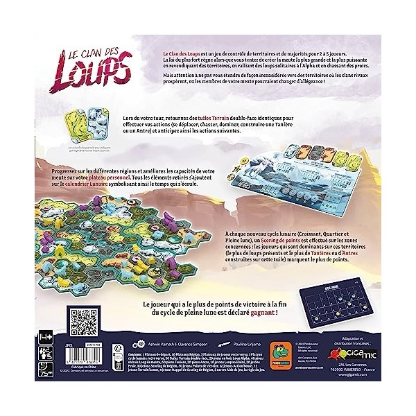 Gigamic - Le Clan des Loups - Jeu de Stratégie - Dès 14 Ans