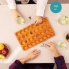 Navaris Mancala Jeu de société - Jeu de Plateau en Bois pour 2 Stimulation Intelligence et capacités cognitives - Jeu de stra