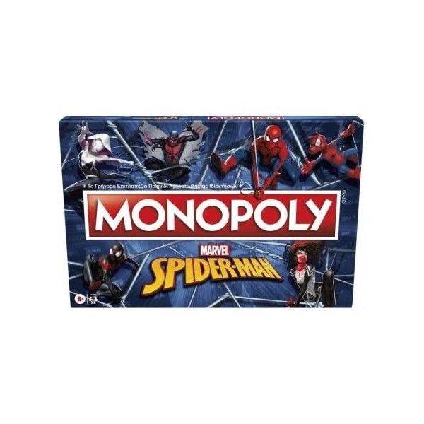 Jeu Societe Monopoly pour Spiderman 2-6 Joueurs - Plateau Classique Version française - Set Spider-Man + 1 Carte Tigre - DC -