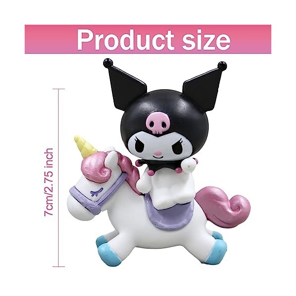 Hellokitty Figure Jouets Décorations de Gâteaux Sanrio Ornements Figurines Cupcake Décoration Anniversaire pour Garçons Fille