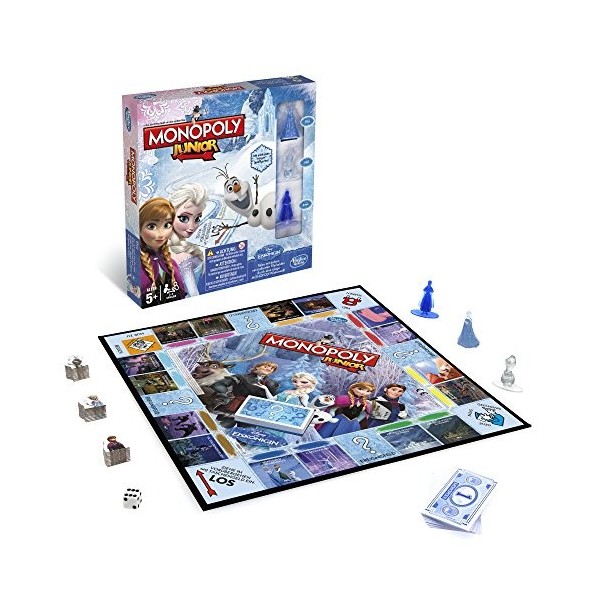 Hasbro Jeux b2247100 – La Reine des Neiges de Disney – Monopoly Junior, Famille Jeu