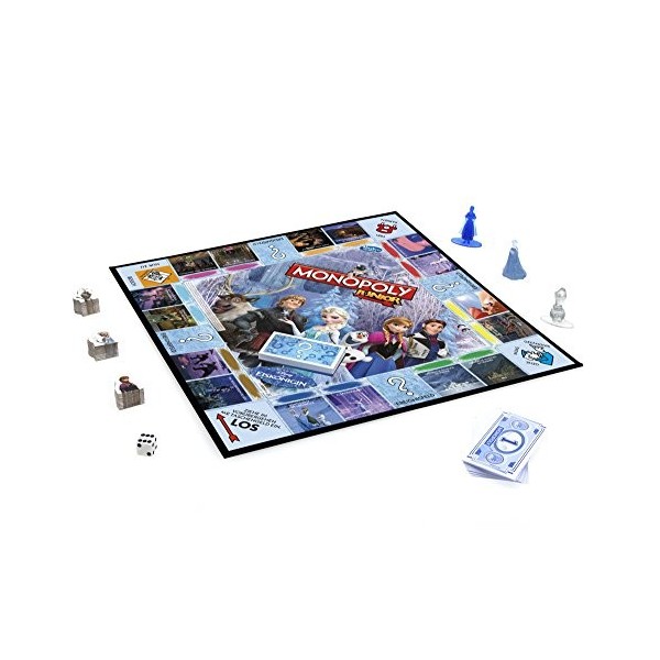 Hasbro Jeux b2247100 – La Reine des Neiges de Disney – Monopoly Junior, Famille Jeu