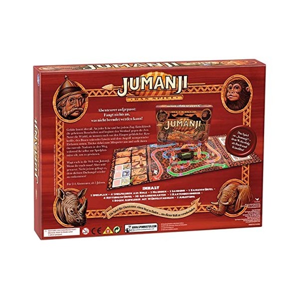 Jeu Jumanji - Un jeu de société & jeu familial pour les aventuriers édition allemande.
