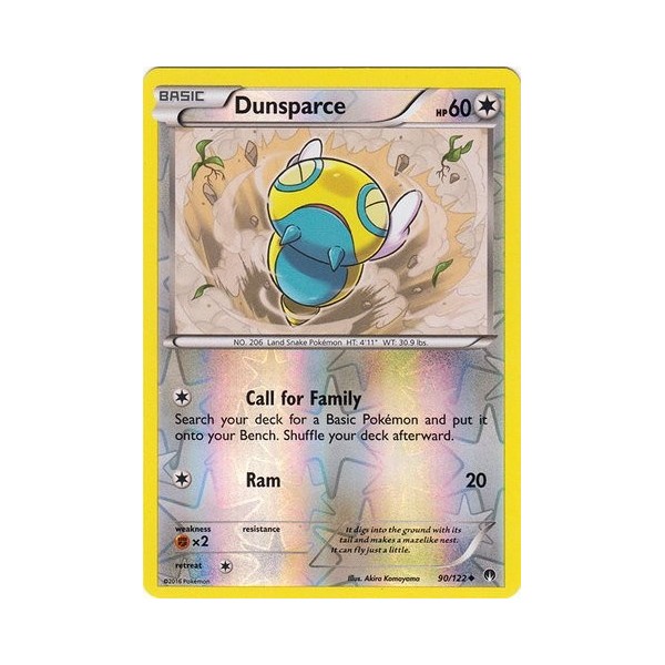 Pokemon - Dunsparce 90/122 - XY Breakpoint - Reverse Holo