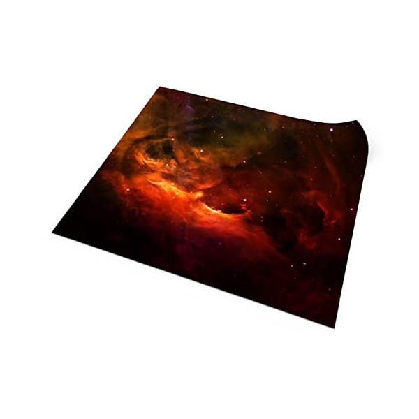 PLAYMATS- Halo: Fleet Wars Combat, Jeu, Tapis en Caoutchouc, C037-R-halo, Rouge nébuleuse, 48" x 48" / 122 cm x 122 cm