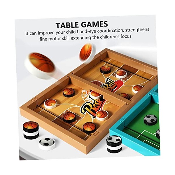 TOYANDONA 3 Ensembles De Jouets DÉchecs Rebondissants Jeux De Table Jeux De Société Familiaux Jeu De Table De Hockey Fournit