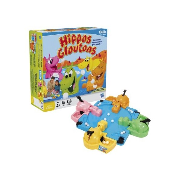 Hasbro - 52971 - Jeu de Plateau - Hippos Gloutons