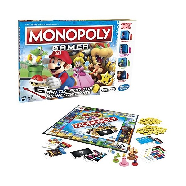 Monopoly Gamer Battle for The Highest Score Board Game, Ages 8 and Up, for 2 to 4 Players