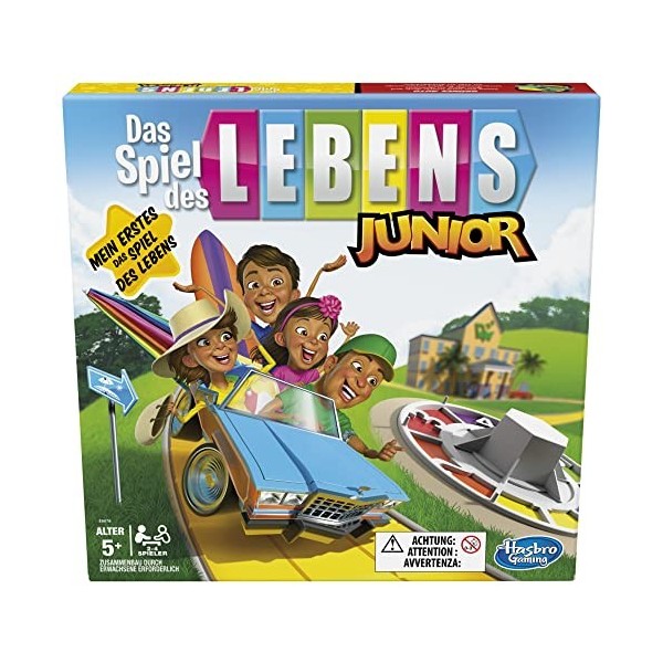 The Game of Life Jeu de société Junior pour Enfants à partir de 5 Ans, Jeu pour 2 à 4 Joueurs