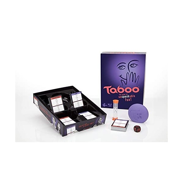 Taboo Board Game, Guessing Game for Families and Kids Ages 13 and Up, 4 or More Players