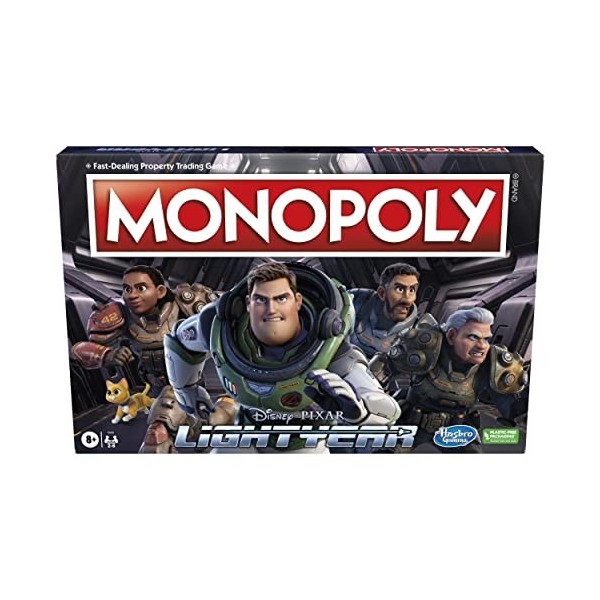 Hasbro Gaming Monopoly : Jeu de société Disney et Pixars Lightyear Edition pour Les familles et Les Enfants, Jeux de société