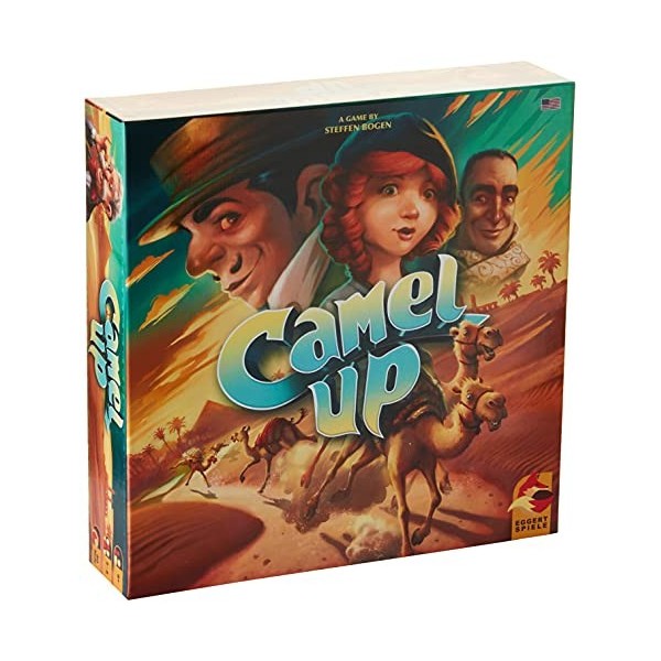 Plan B Games , Camel Up: 2nd Edition , Board Game , Ages 8+ , 3-8 Players , 30-45 Minute Playing Time
