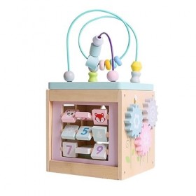 Jeu de Bois mwsj - Cube dactivités Amusant