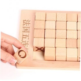 Toyvian 2 Pièces Jouets pour Enfants Échiquier en Bois Jouets en Bois pour Enfants Ensemble De Jeu pour Enfants Jouets en Boi