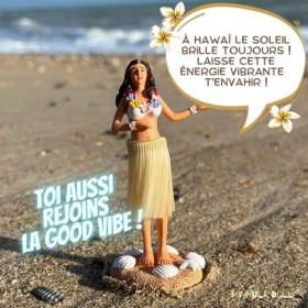 Figurine Hawaienne Danseuse Accessoire Voiture Gadget Van Life Objet Decoration Tableau de Bord Camping Car poupée sur Ressor
