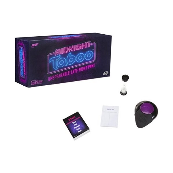 Hasbro Gaming Midnight Taboo Board Game for Adults. Fun and Hilarious Adult Party Game. Game of Unspeakable Fun, for 4 Or Mor