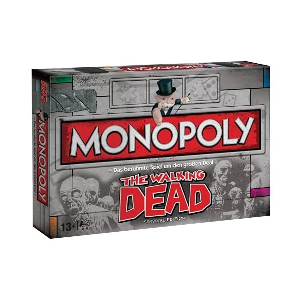 Monopoly - The Walking Dead Survival Edition - The Walking Dead - Article pour Fans - Âge 13+ - Allemand