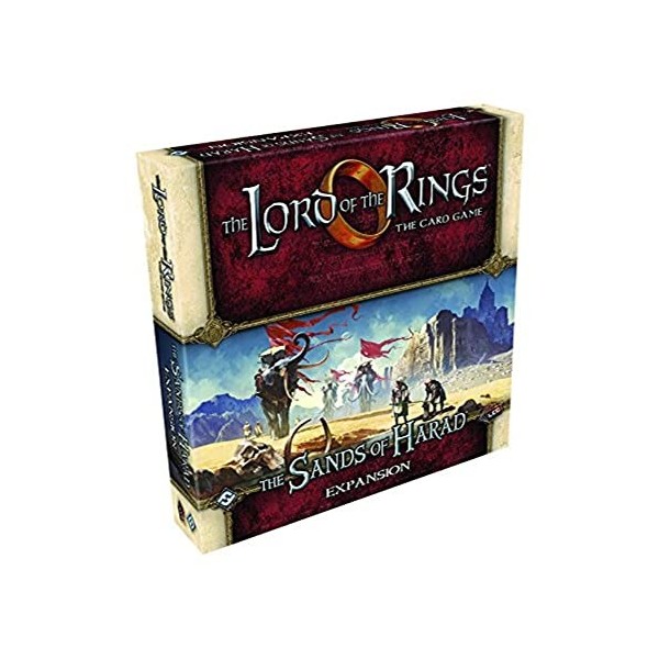 Fantasy Flight Games , Lord of The Rings LCG: Deluxe Expansion: The Sands of Harad, Ages 14+, 1 to 2 Players, 60 Min Player T