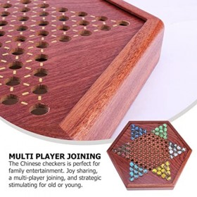 TOYANDONA 1 Jeu Dames Jeu De Plateau Jeux De Société Chinois Verre Traditionnel Jeux De Stratégie Chinois Jeu De Société Halm