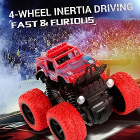 Jouets Monster Truck - Véhicules à Friction pour Enfants Meilleur Cadeau danniversaire de Noël pour Les garçons et Les Fille